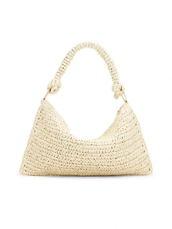 8 Other Reasons Cream Woven Shoulder Bag - Picture 2 of 5